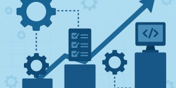 Tech company data flow visualizing standardization for scalable business growth