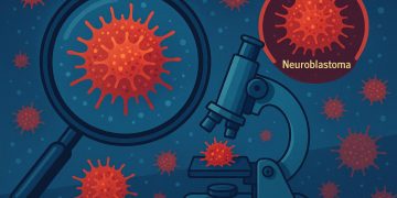 Neuroblastoma research concept highlighting advancements in rare pediatric cancer treatments