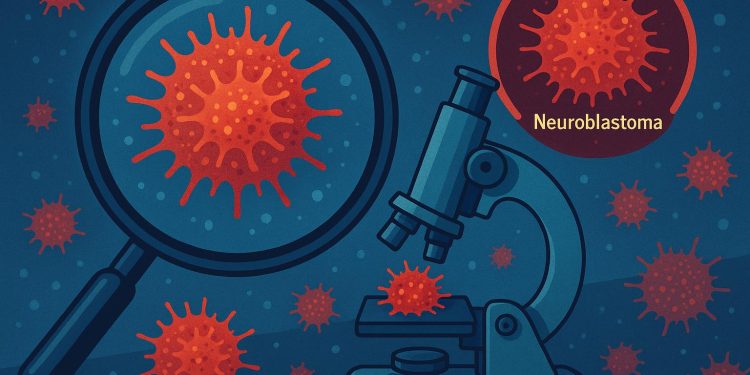 Neuroblastoma research concept highlighting advancements in rare pediatric cancer treatments