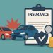 Damaged car on road illustrating various car insurance coverage types after an accident