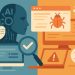 Abstract illustration of AI technology enhancing software quality assurance processes